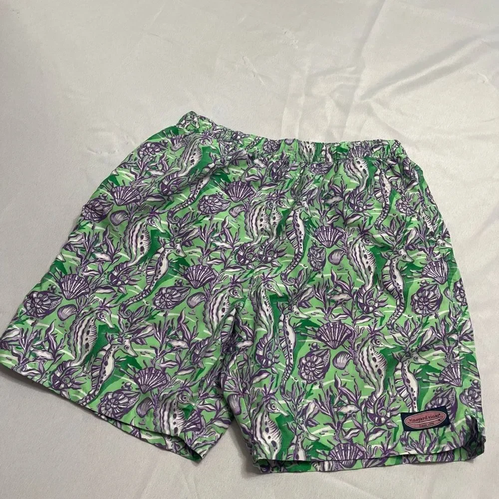 Vineyard Vines Seahorse Chappy Swim Trunks Size Medium